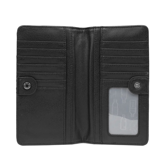 PIXIE MOOD Sophie Recycled Vegan Wallet in Black | Timeless Sustainable Classic* - Picture 3 of 4